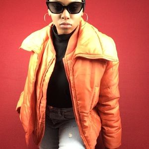 Puffer bomber jacket